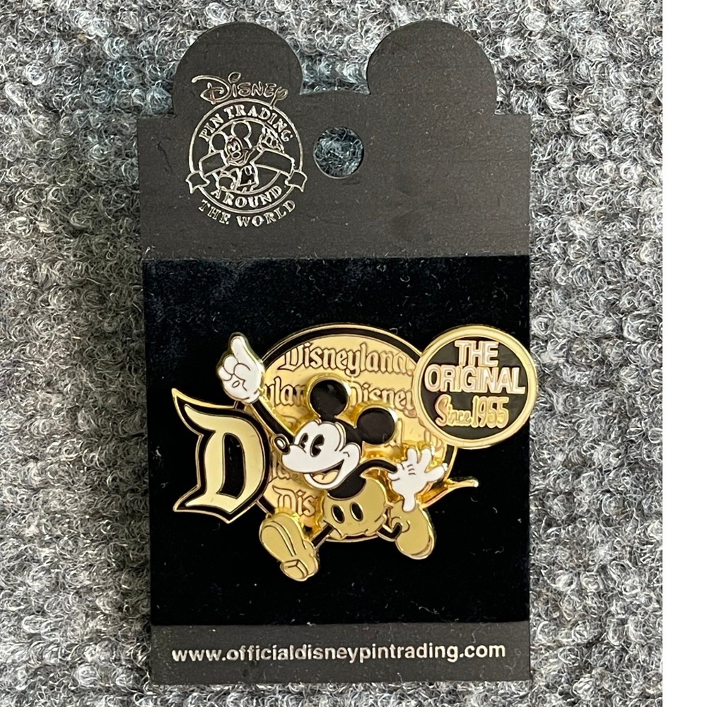 Disney Pin Trading Mickey Mouse‎ Disneyland Resort The Original Since 1955 Gold